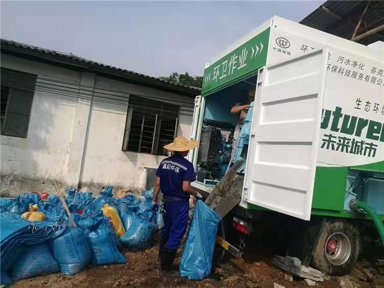 铁力工业污泥压干处理